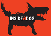 Inside a dog logo