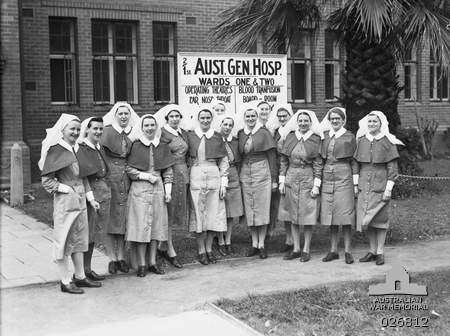 Australian nursing sisters who served in the Middle East