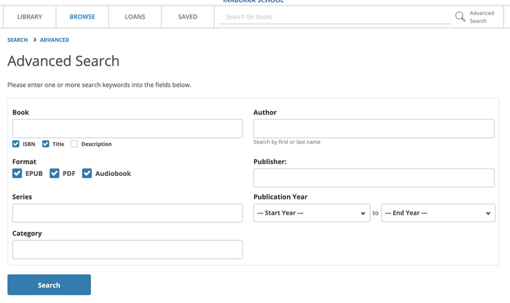 eLibrary advanced search