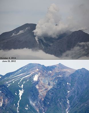 Mount Ontake during and before 2014 eruption