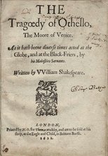Title page of Othello