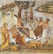Mosaic of Plato's academy