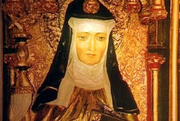 Painting of Hildegard of Bingen