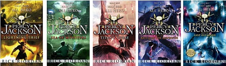 Percy Jackson series covers