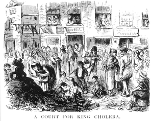 A cartoon from Punch about cholera