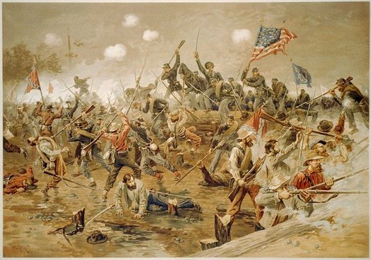 Painting of the Battle of Spotsylvania
