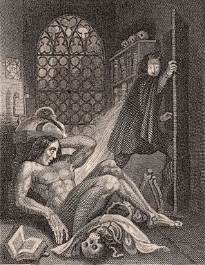 Engraving from 1831 Frankenstein