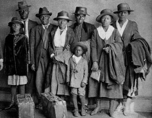 Family of black rural to urban migrants