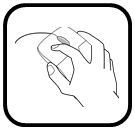 Hand using a mouse